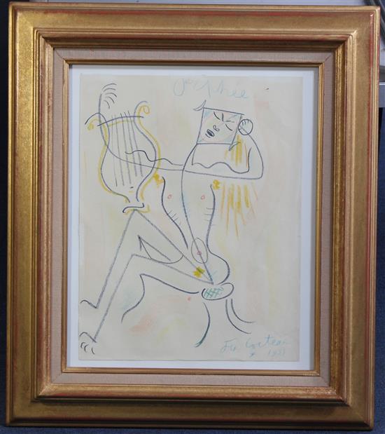 § Jean Cocteau (1889-1963) Orpheé, 16.5 x 12.75in.